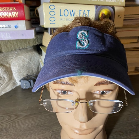 Nike Seattle Mariners Men’s Blue Baseball Visor Hat Size Adjustable - Picture 8 of 11